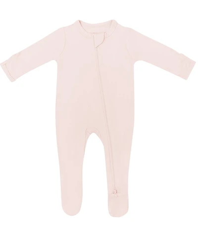 Kyte BABY Baby Girls Bamboo Zip Front Footie