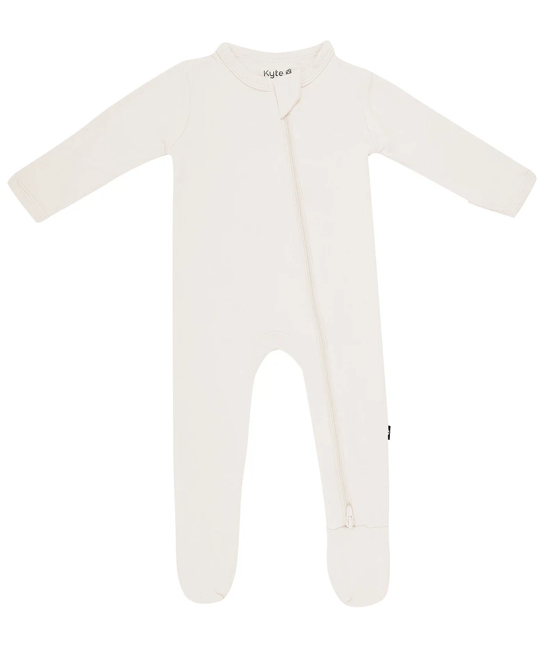 Kyte BABY Baby Girls Bamboo Zip Front Footie