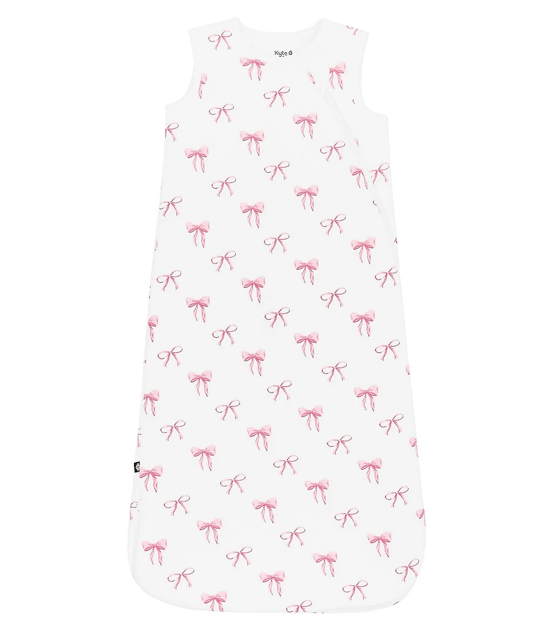 Kyte BABY Baby Girls Bamboo Bow Print Sleep Bag 1.0