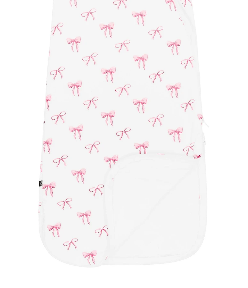 Kyte BABY Baby Girls Bamboo Bow Print Sleep Bag 1.0