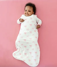 Kyte BABY Baby Girls Bamboo Bow Print Sleep Bag 1.0