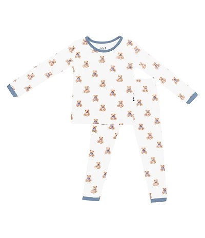 Kyte BABY Little Boys Bamboo Teddy Bear Print Long Sleeve Top & Pajama Pants Set