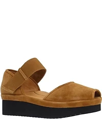 L'Amour Des Pieds Amadour Suede Platform Sandals
