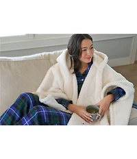 L.L. Bean Cozy Plush Patch Pocketed Wearable Throw