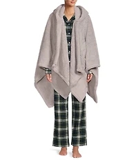 L.L. Bean Cozy Plush Patch Pocketed Wearable Throw