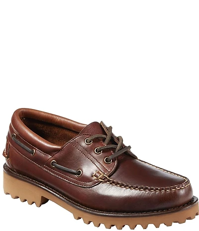 L.L.Bean Men's Allagash Leather Handsewn 3-Eye Boat Shoes