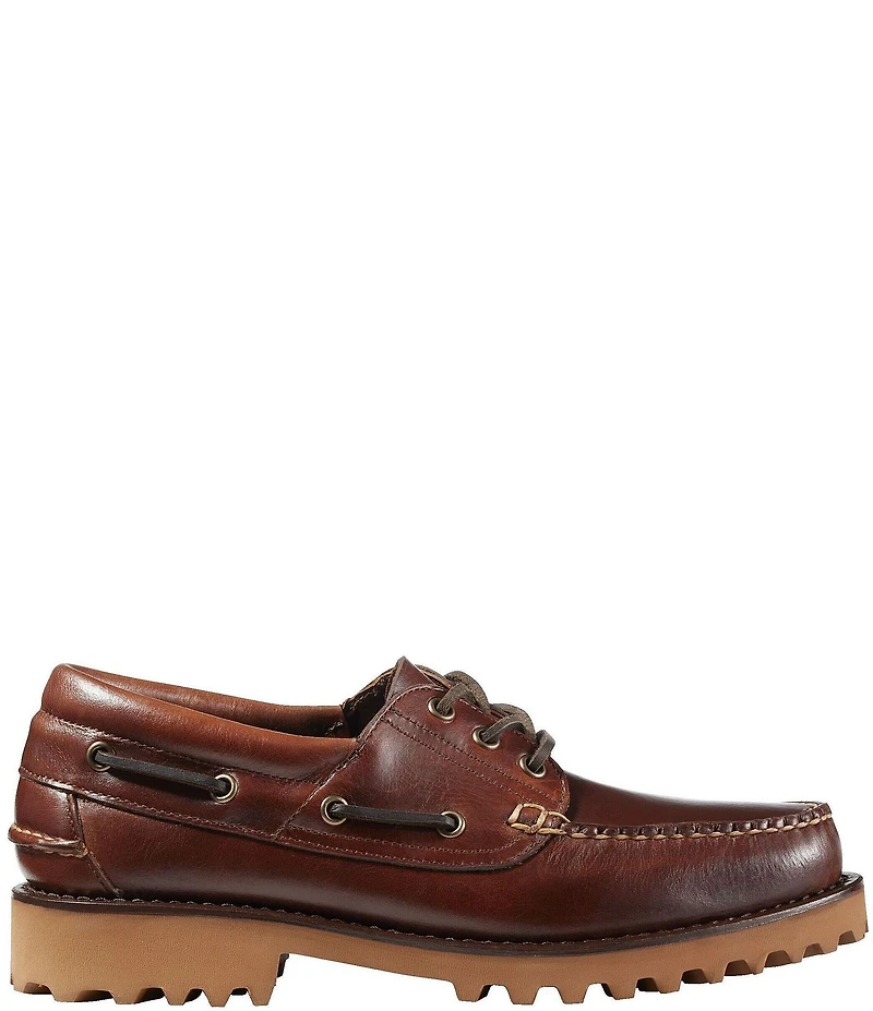 L.L.Bean Men's Allagash Leather Handsewn 3-Eye Boat Shoes