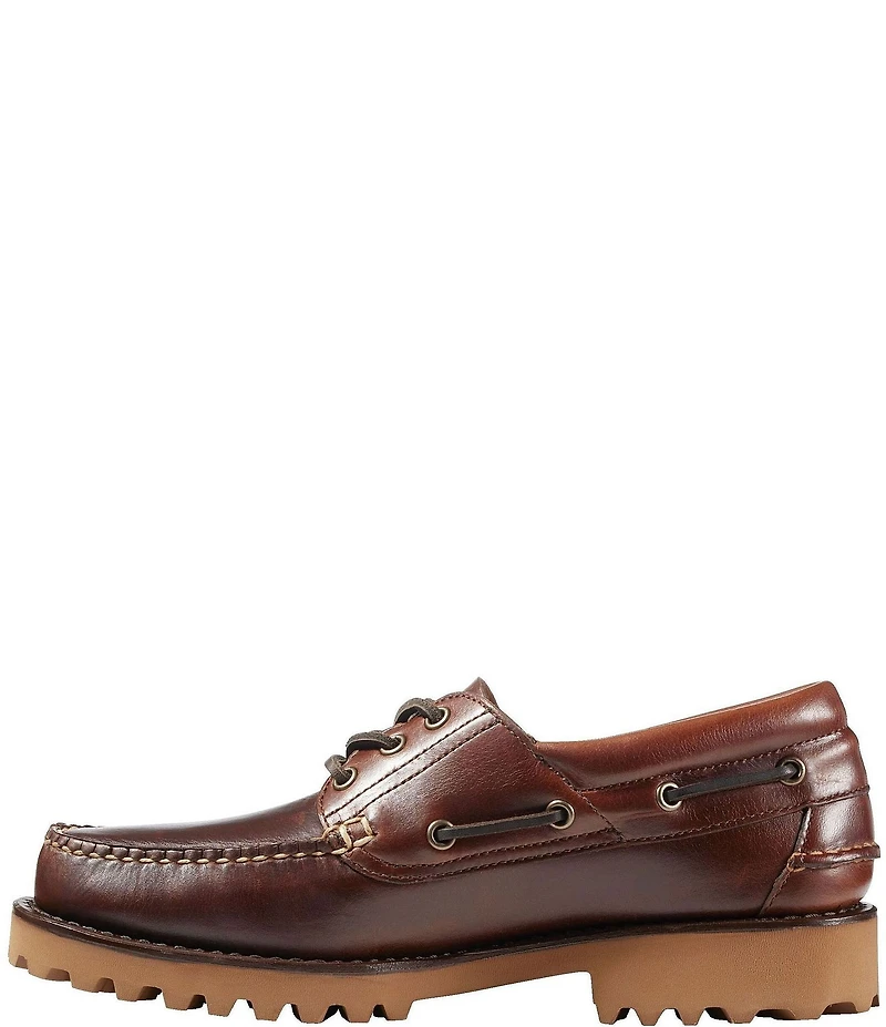 L.L.Bean Men's Allagash Leather Handsewn 3-Eye Boat Shoes