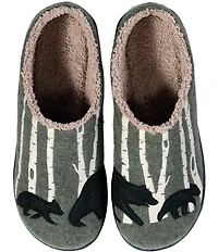 L.L.Bean Men's Daybreak Bear Motif Slippers