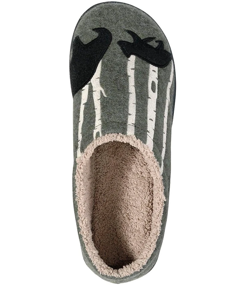 L.L.Bean Men's Daybreak Bear Motif Slippers