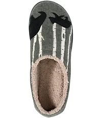 L.L.Bean Men's Daybreak Bear Motif Slippers