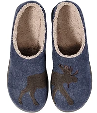 L.L.Bean Men's Daybreak Moose Motif Slippers