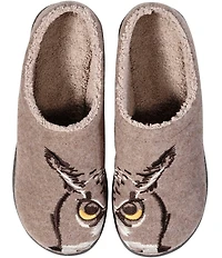 L.L.Bean Men's Daybreak Owl Motif Slippers