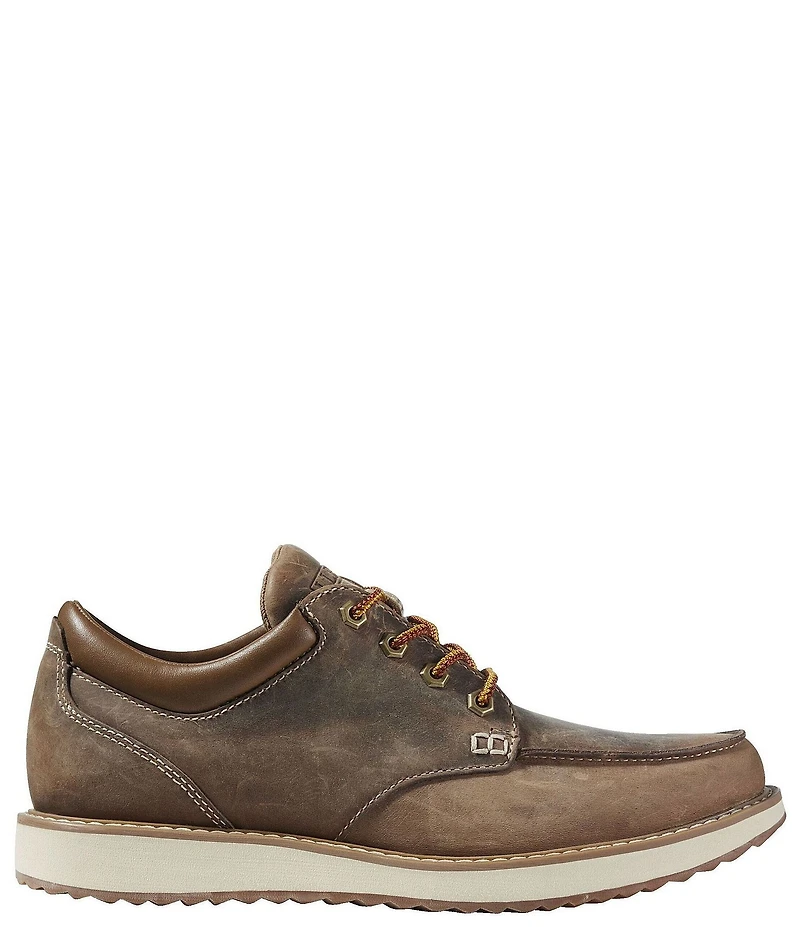 L.L.Bean Men's Stonington Water-Resistant Leather Moc Toe Sneakers
