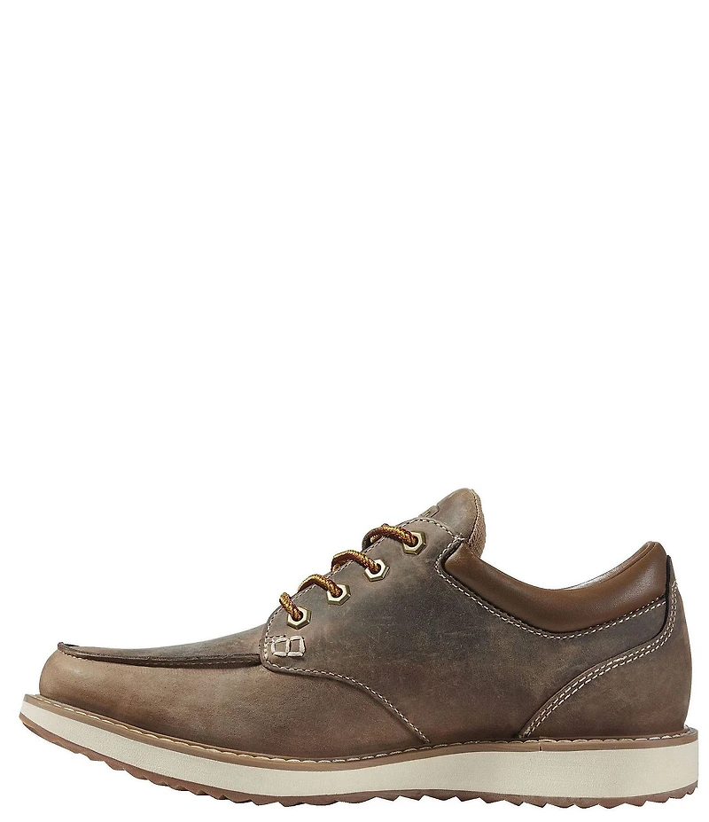 L.L.Bean Men's Stonington Water-Resistant Leather Moc Toe Sneakers