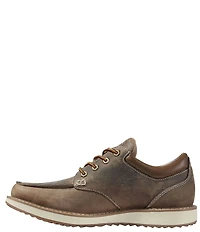 L.L.Bean Men's Stonington Water-Resistant Leather Moc Toe Sneakers