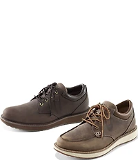 L.L.Bean Men's Stonington Water-Resistant Leather Moc Toe Sneakers