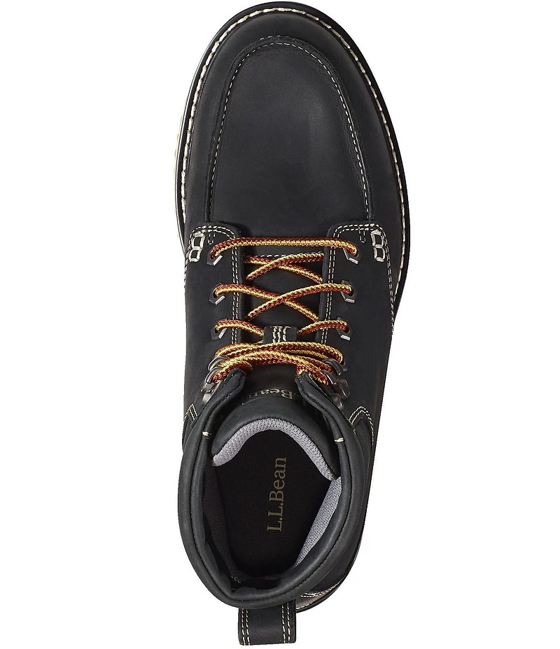 L.L.Bean Men's Stonington Leather Moc Toe Boots