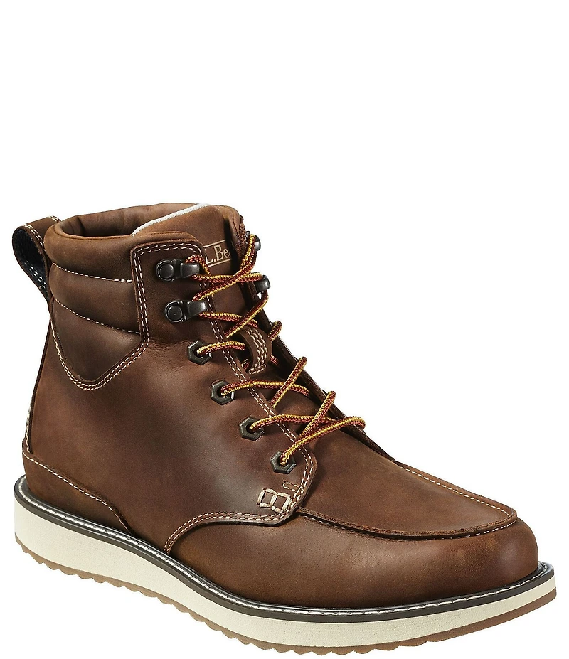 L.L.Bean Men's Stonington Leather Moc Toe Boots