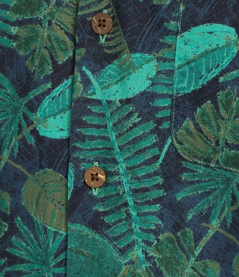 L.L.Bean Tropics Print Short Sleeve Woven Shirt