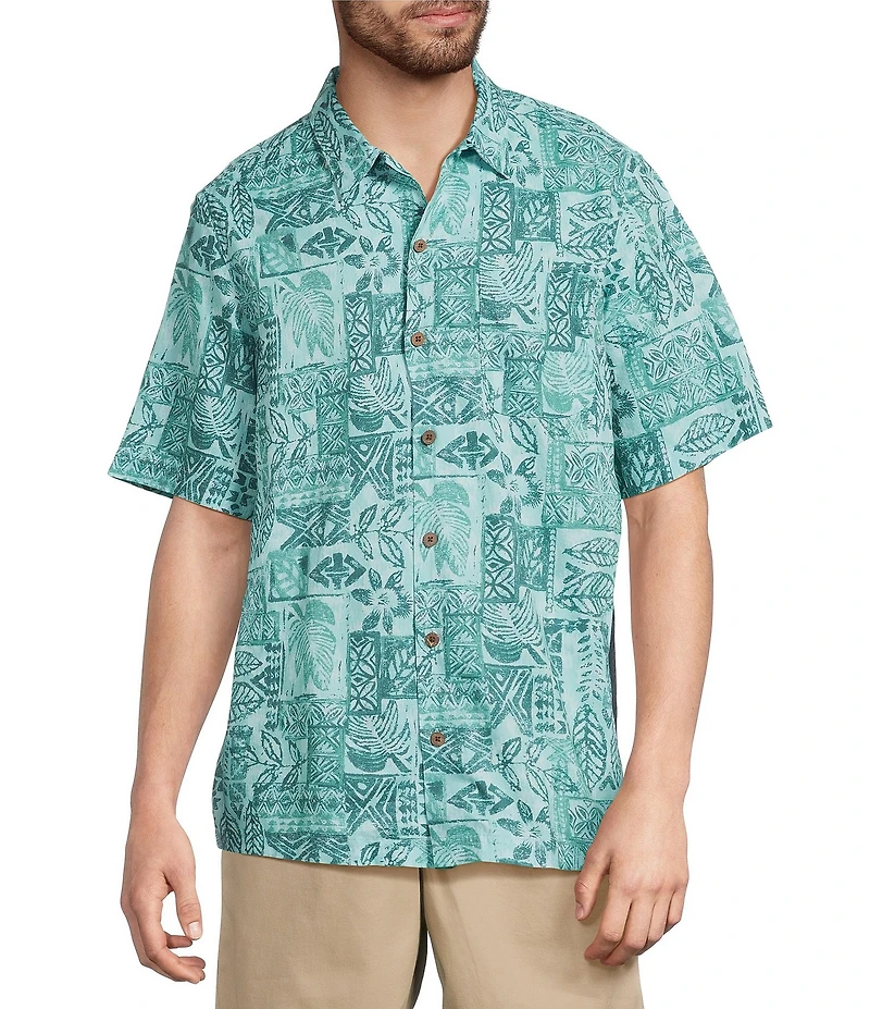 L.L. Bean Tropics Short Sleeve Woven Shirt