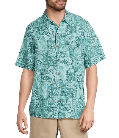 L.L. Bean Tropics Short Sleeve Woven Shirt