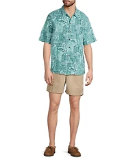 L.L. Bean Tropics Short Sleeve Woven Shirt