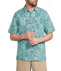 L.L. Bean Tropics Short Sleeve Woven Shirt