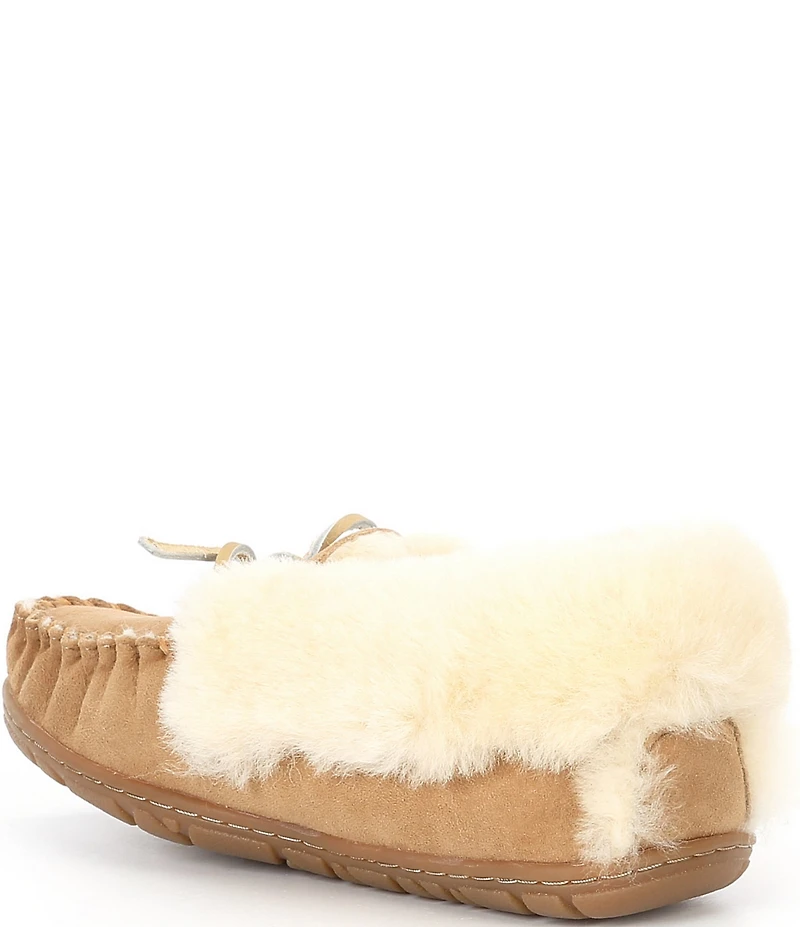 L.L.Bean Wicked Good Shearling Moccasin Slippers