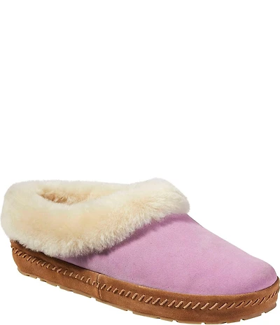 L.L.Bean Wicked Good Shearling Squam Lake Slippers