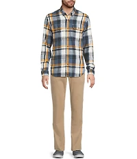 L.L.Bean 1912 Field Flannel Plaid Long Sleeve Woven Shirt