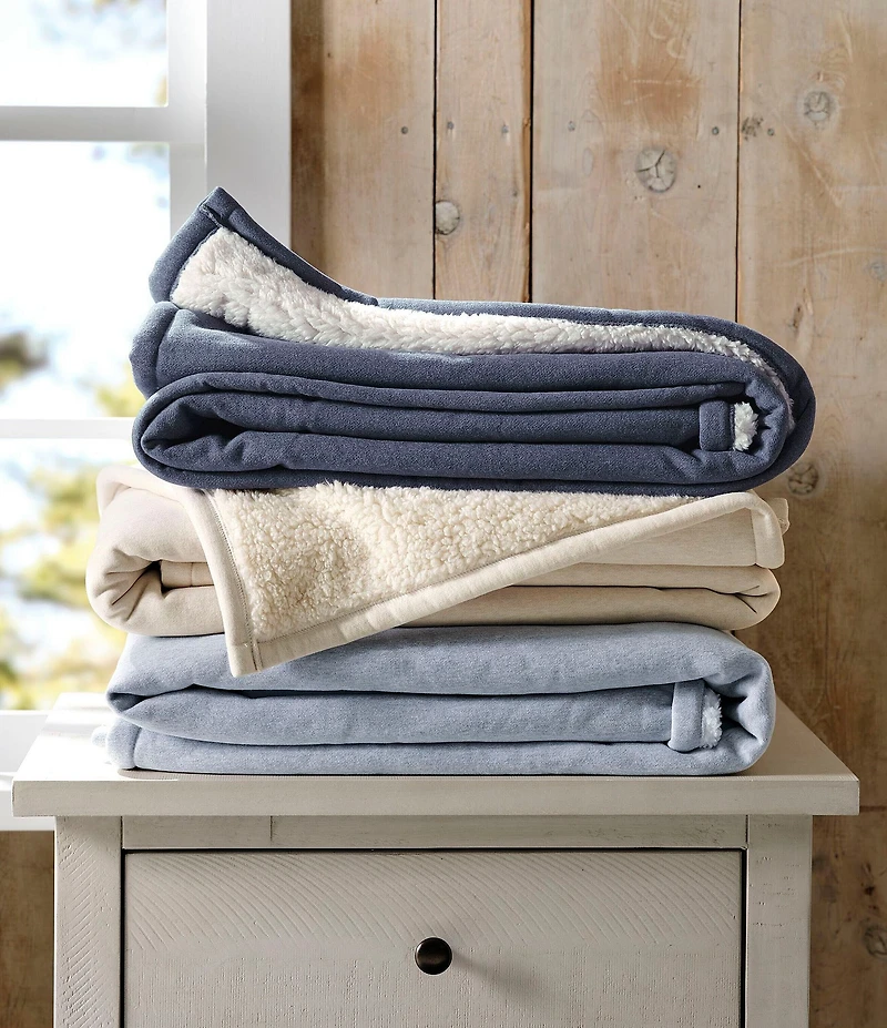 L.L.Bean 1912 Sweatshirt & Sherpa Throw