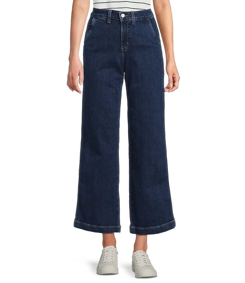 L.L.Bean 207 Vintage Stretch Twill Denim High Rise Wide Leg Jeans