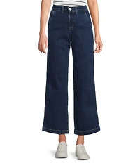 L.L.Bean 207 Vintage Stretch Twill Denim High Rise Wide Leg Jeans