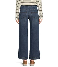 L.L.Bean 207 Vintage Stretch Twill Denim High Rise Wide Leg Jeans