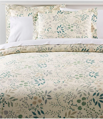 L.L.Bean 280-Thread-Count Pima Cotton Percale Floral Print Comforter