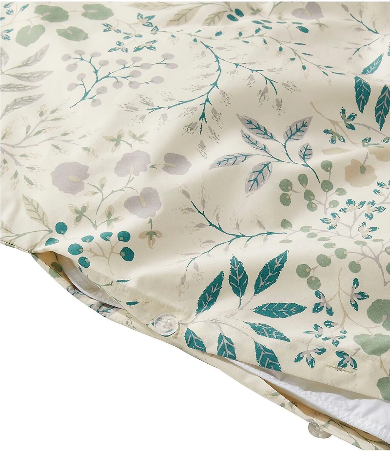 L.L.Bean 280-Thread-Count Pima Cotton Percale Floral Print Comforter