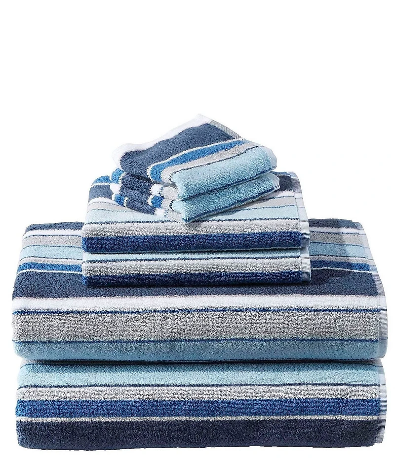 L.L.Bean Bean's Organic Striped Cotton Towel Set