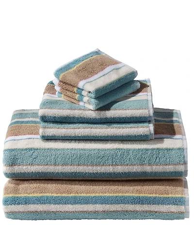 L.L.Bean Bean's Organic Striped Cotton Towel Set
