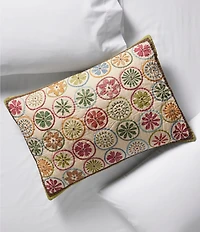 L.L.Bean Blooming Circles Floral Patterned Cotton Sham