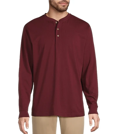 L.L.Bean Carefree Long Sleeve Henley Shirt