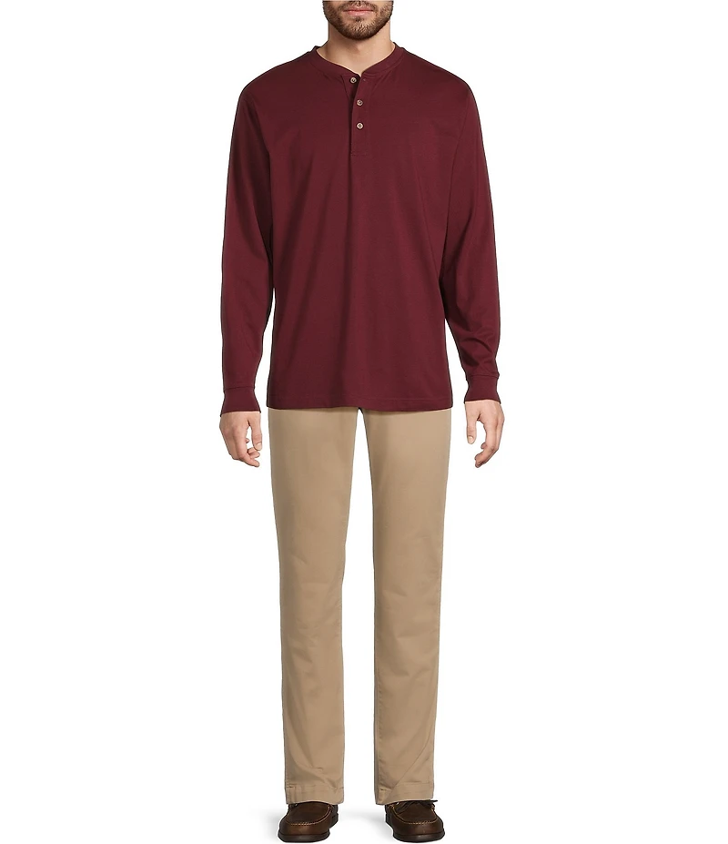 L.L.Bean Carefree Long Sleeve Henley Shirt