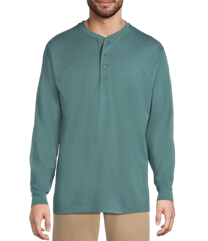 L.L.Bean Carefree Long Sleeve Henley Shirt