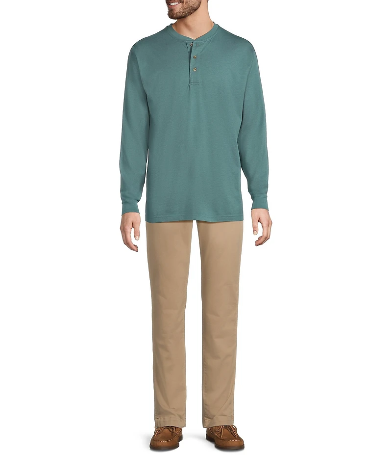 L.L.Bean Carefree Long Sleeve Henley Shirt