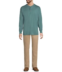 L.L.Bean Carefree Long Sleeve Henley Shirt