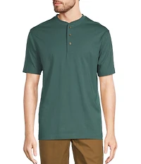 L.L.Bean Carefree Unshrinkable Traditional Fit Short Sleeve Henley T-Shirt