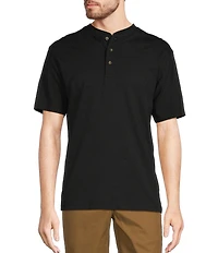 L.L.Bean Carefree Unshrinkable Traditional Fit Short Sleeve Henley T-Shirt