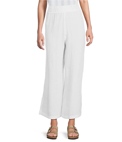 L.L.Bean Cloud Gauze Elastic Band Wide Leg Pants
