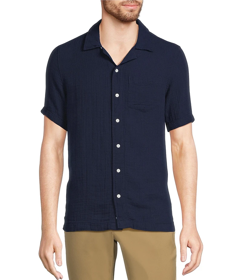 L.L.Bean Cloud Gauze Short Sleeve Woven Camp Shirt