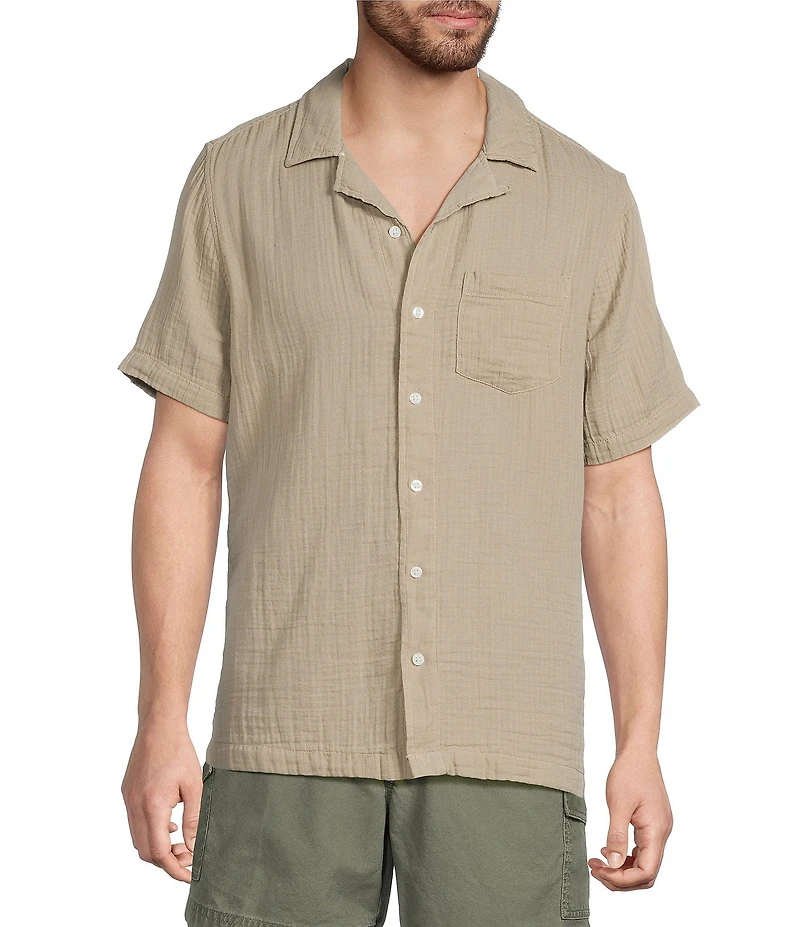 L.L.Bean Cloud Gauze Short Sleeve Woven Camp Shirt